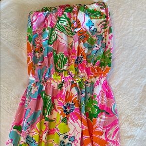Lilly Pulitzer for Target Strapless dress Size Small